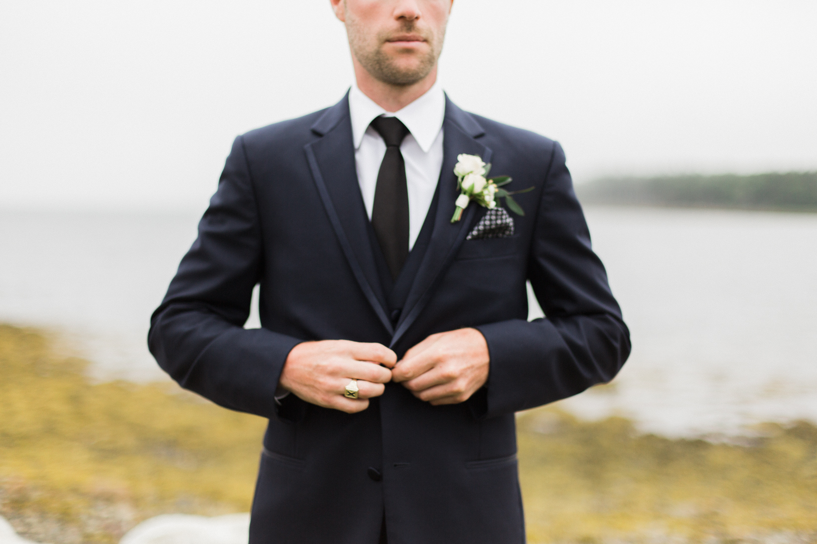 MAGNOLIA ROUGE - OAK ISLAND CLASSIC ELEGANCE - groom halifax wedding photographer