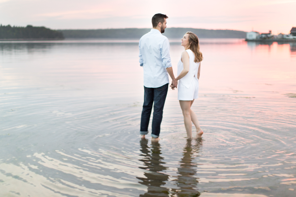 sunset engagement session on the coast-halifax wedding photographers